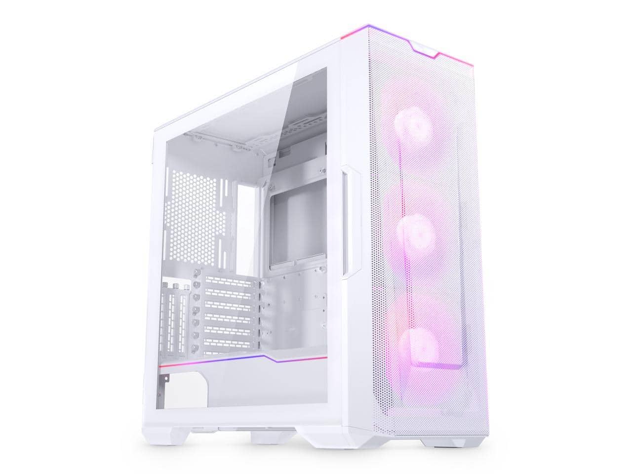 Phanteks - Eclipse G500A DRGB, Mid-Tower Case, Mesh Panel, D/A-RGB, Tempered Glass, 3x D-RGB Fans, White - Matte White