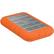 Front. LaCie - Rugged Triple 301984 1 TB External Hard Drive - Orange.