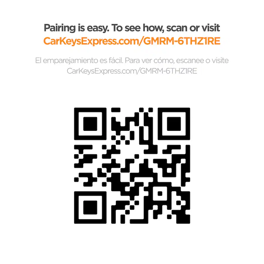 Car Keys Express Replacement GM Remote 6 Buttons (Lock, Unlock, Panic ...