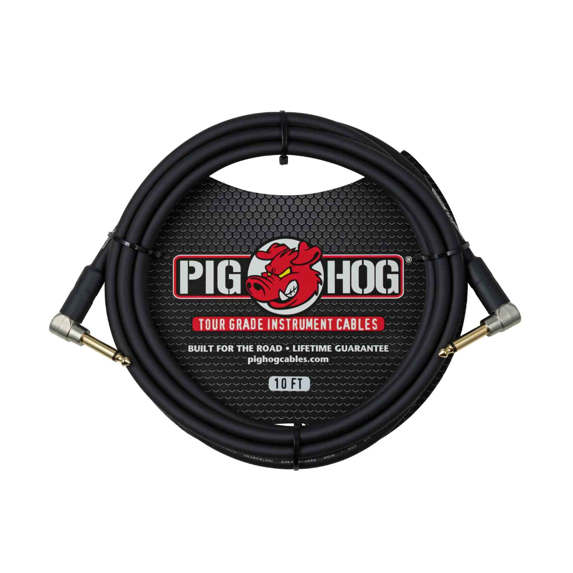 PIG HOG  
TOUR GRADE INSTRUMENT CABLES  
BUILT FOR THE ROAD - LIFETIME GUARANTEE  
pighogcables.com  
10 FT