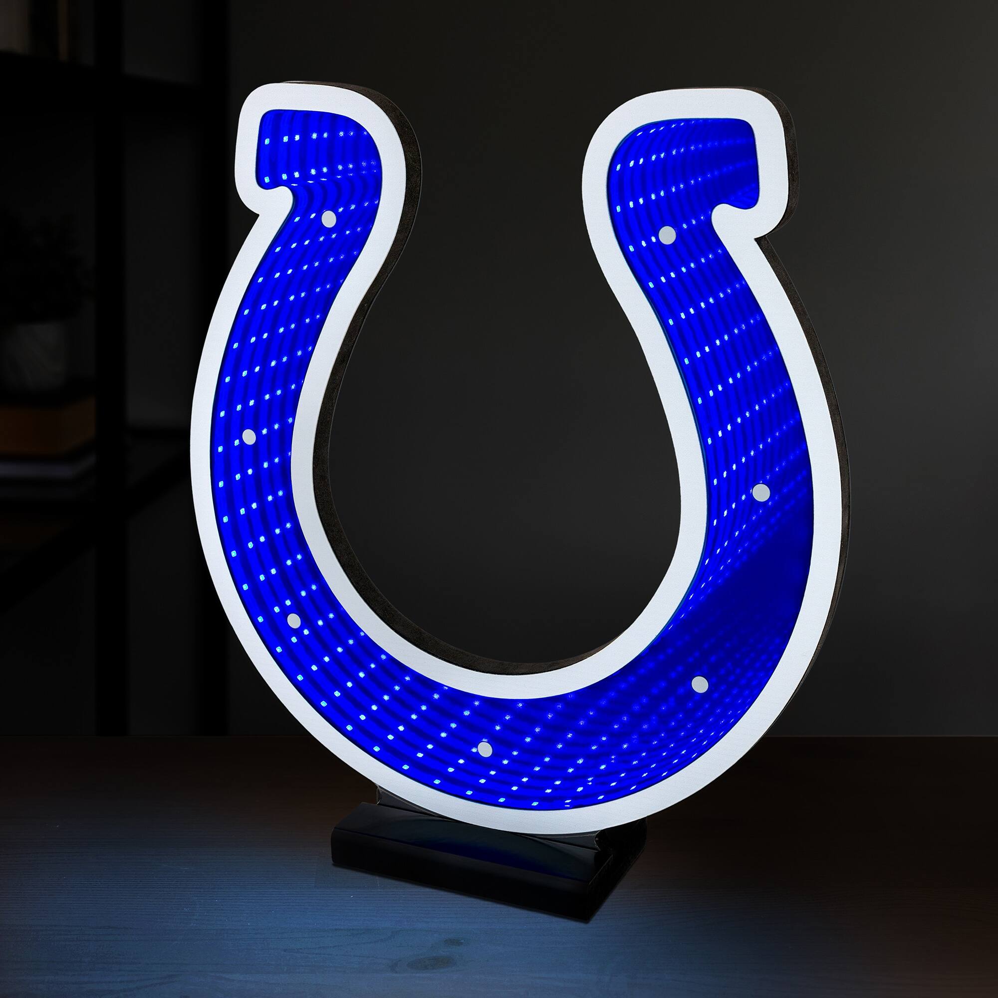 Alt View 2. Sporticulture - Indianapolis Colts LED Infinity Logo Light - Blue.