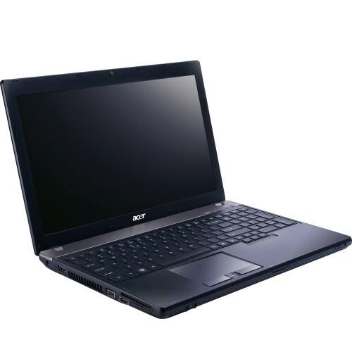 Front Standard. Acer - 15.6" TravelMate Notebook - 4 GB Memory - 320 GB Hard Drive.