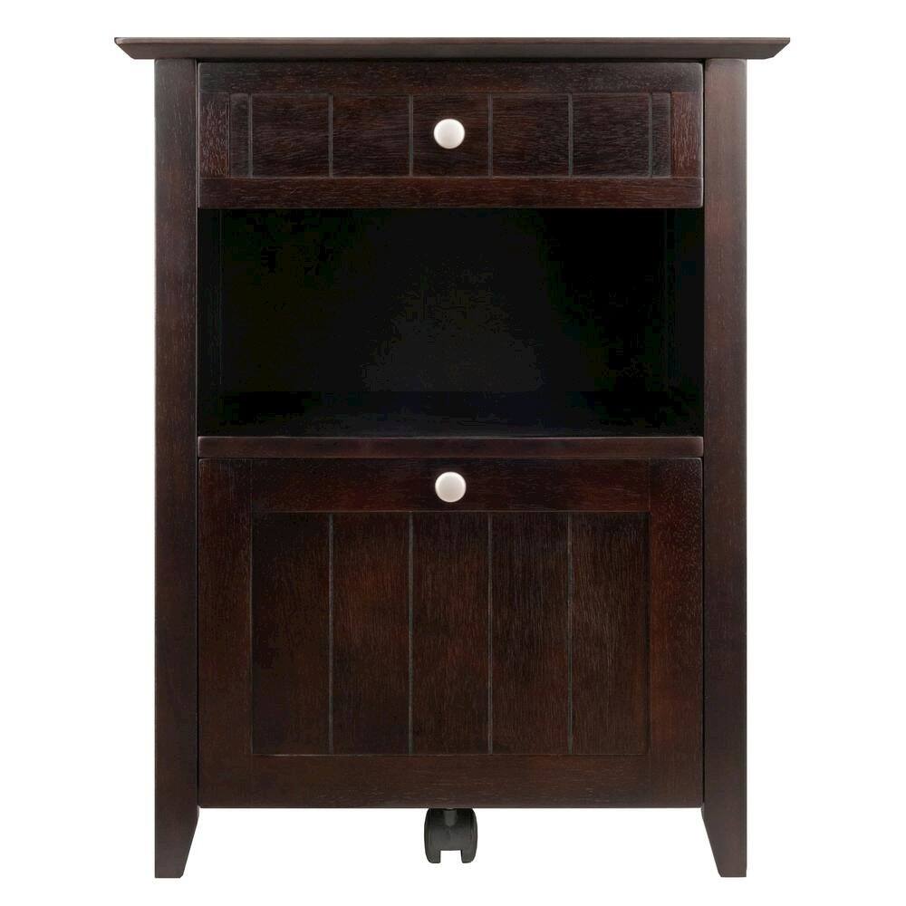 Left. FurniFact - Filing Cabinet - Coffee.