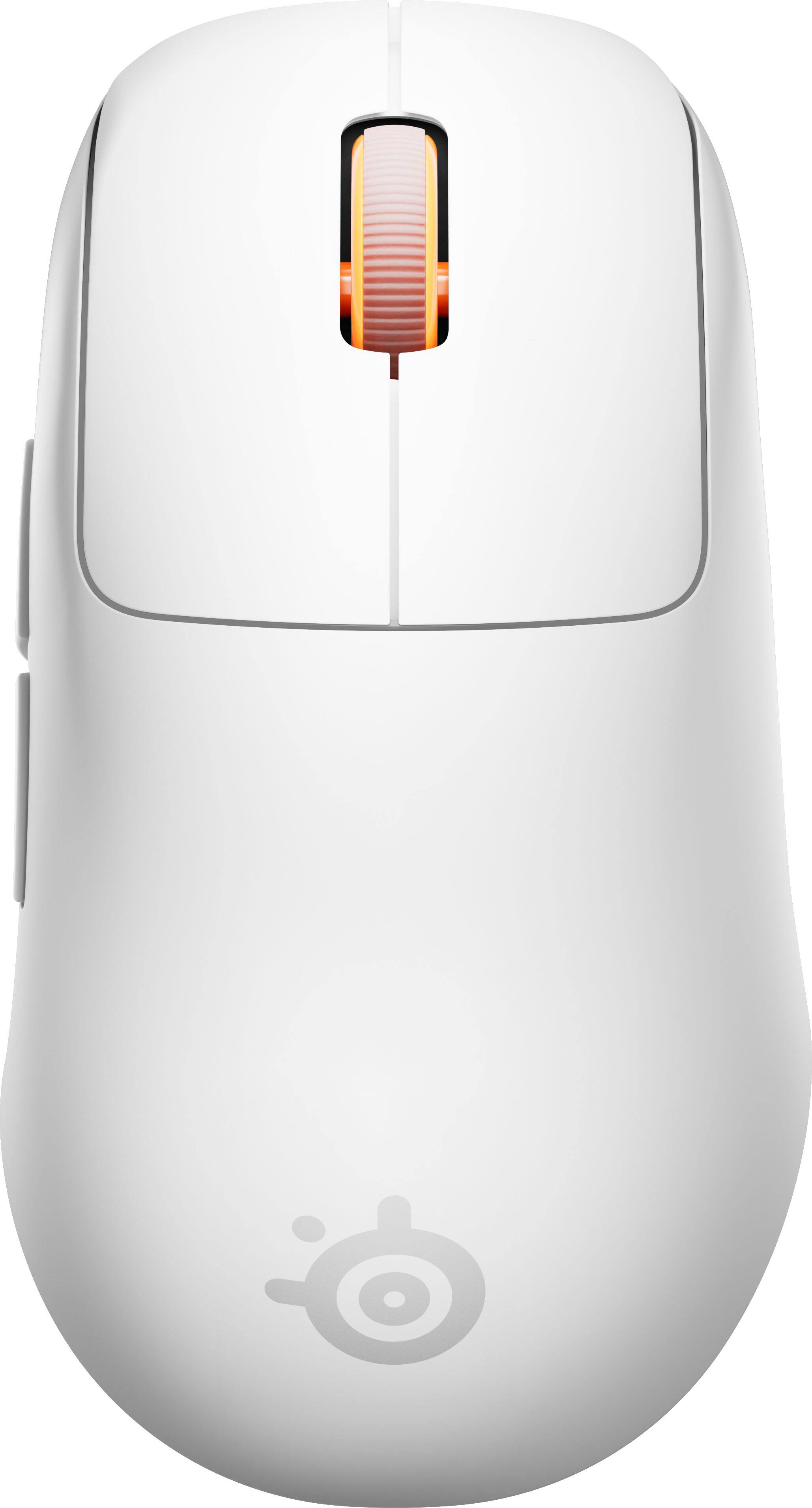 Alt View 10. SteelSeries - Rival Pro Wireless Optical Ergonomic Gaming Mouse with 8K Polling – Ultra-Wideband/RF for PC - White.