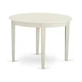 East West Furniture - 3 Piece Dining Room Table Set - White