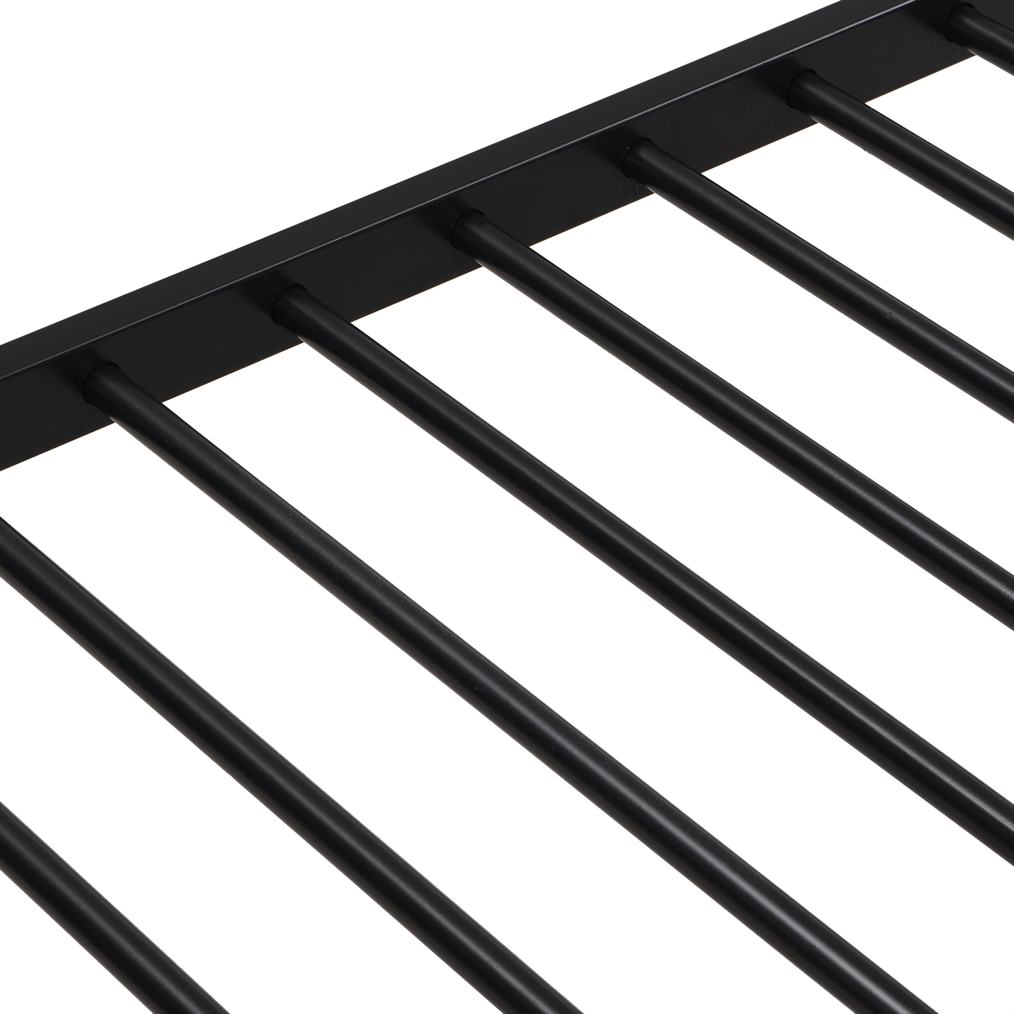 Alt View 7. Boyel Living - Twin Over Full Metal Bunk Bed, Large Under-Bed Storage, No Box Spring Needed, Easy Assembly - Black.