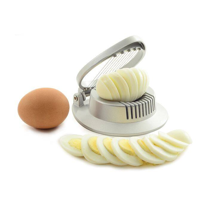 Alt View 3. Norpro - Heavy Duty Egg and Mushroom Slicer, Silver - Silver.