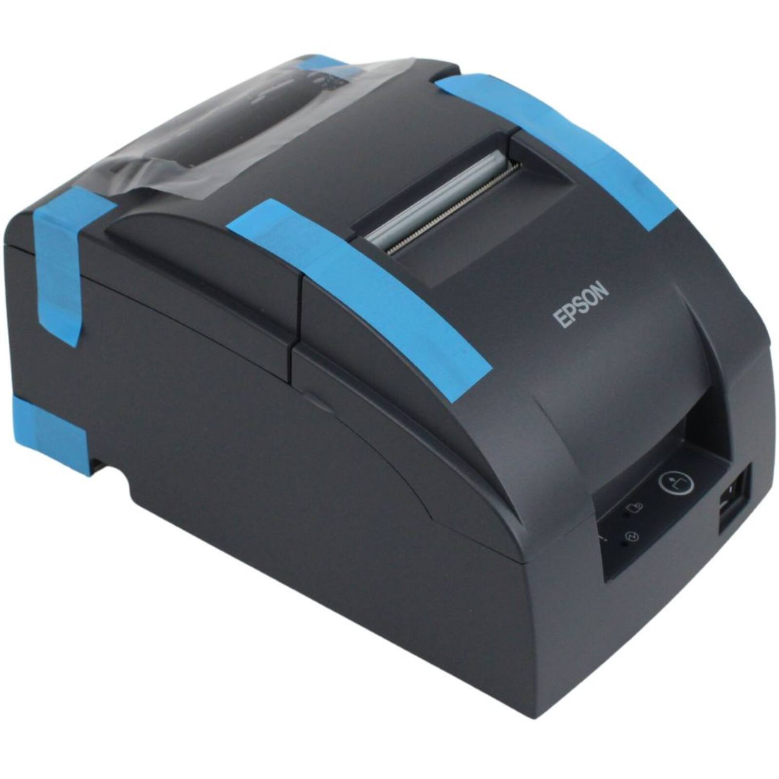 Angle. Epson - TM-U220IIB (142) Impact Dot Matrix POS Receipt & Kitchen Printer - Ethernet, Two-Color, Auto-Cutter, ESC/POS Restaurant - Dark Gray.