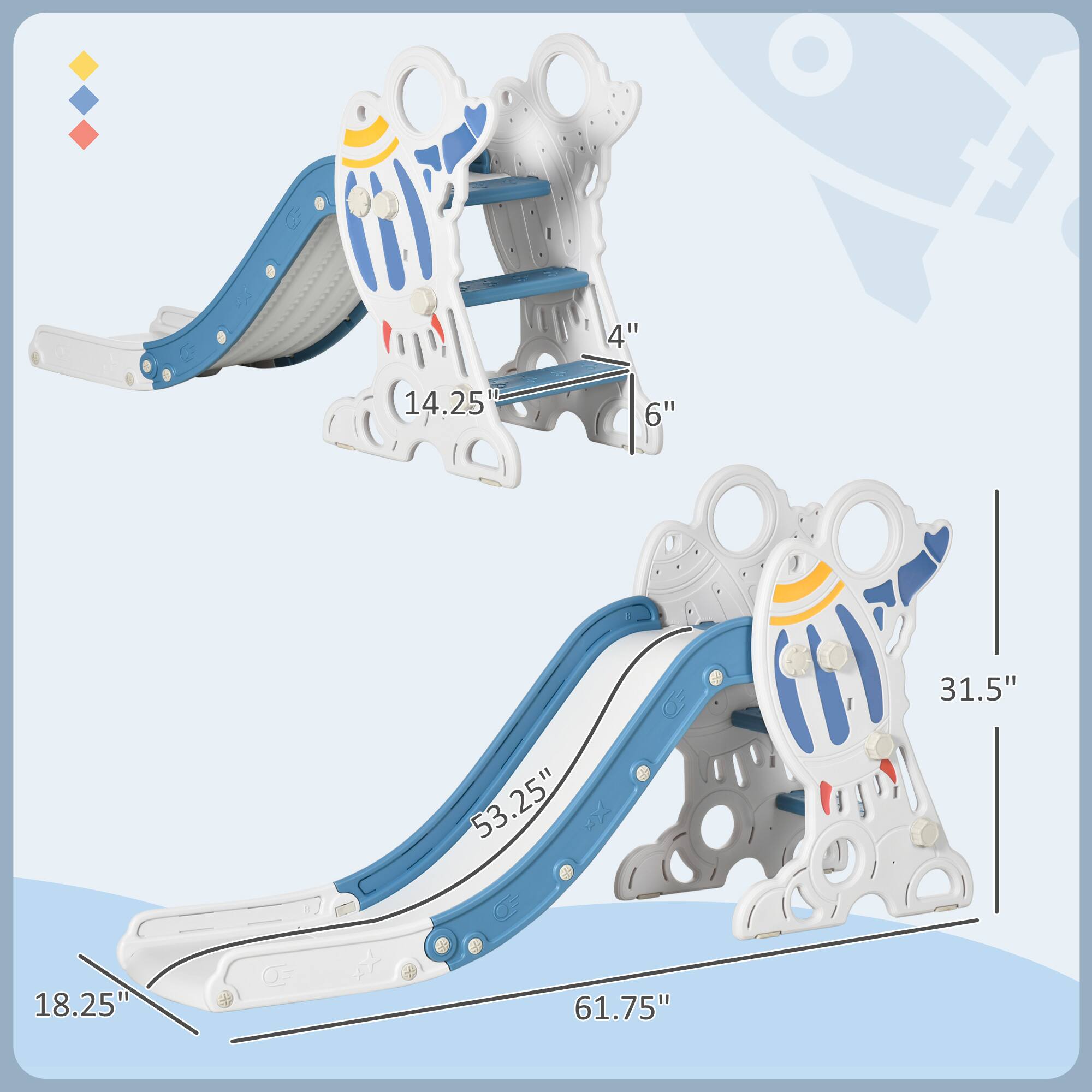 4"  
6"  
14.25"  
18.25"  
31.5"  
53.25"  
61.75"