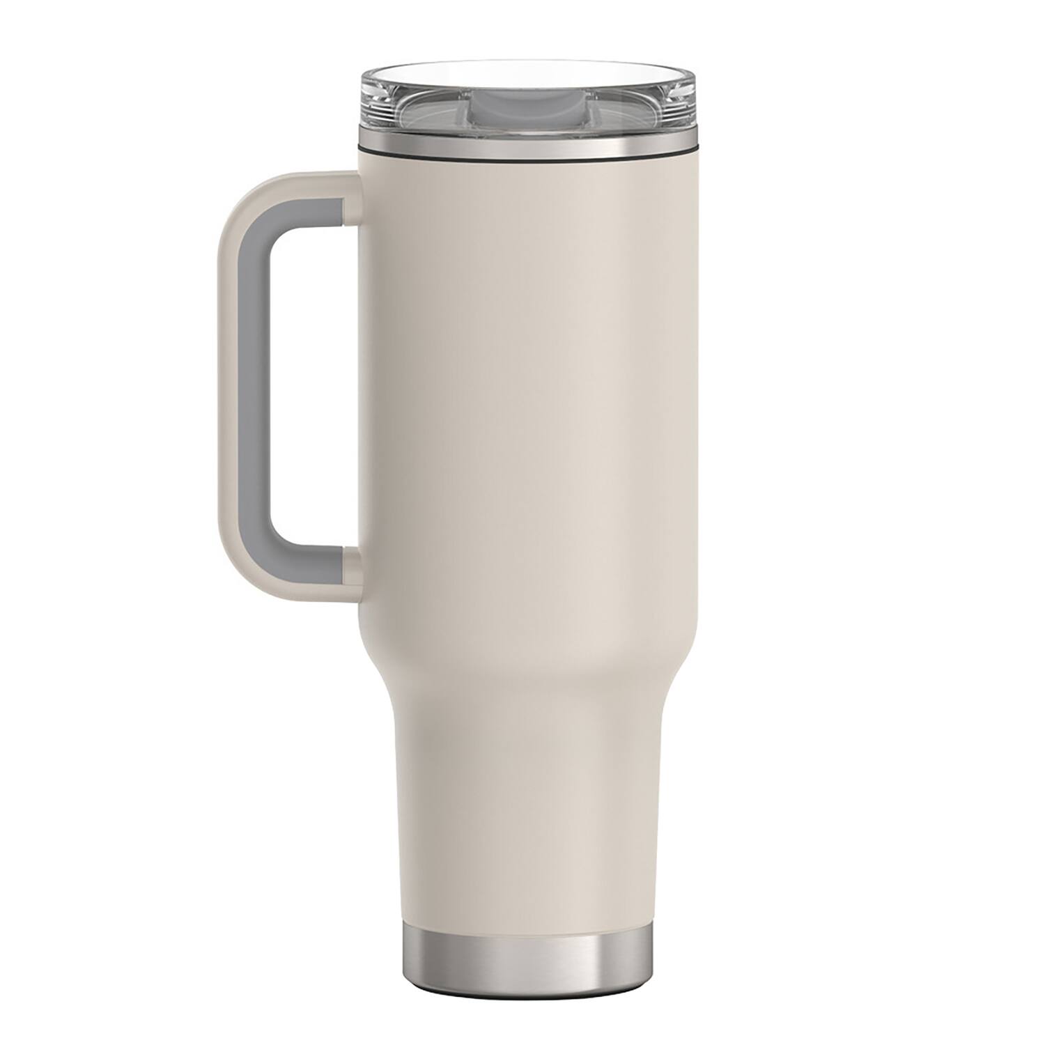 Alt View 10. Thermos - Thermos 40 oz Stainless Steel Cup Holder Mug w/ Straw - Sandstone - Sandstone.