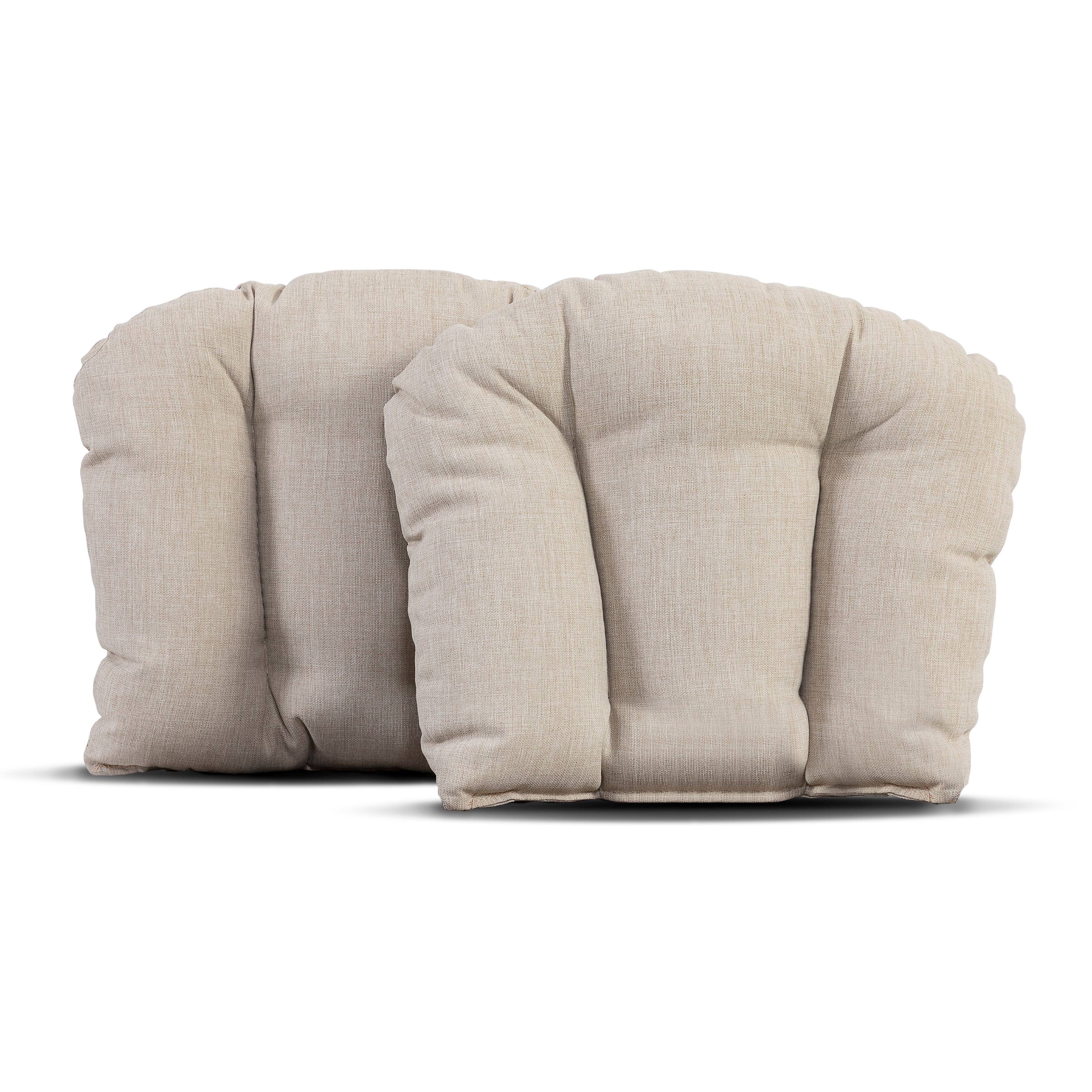 Front. Nuu Garden - Outdoor 2-Pack 17'' x 20'' x 3.15'' Outdoor Throw Pillows, Olefin - Beige.