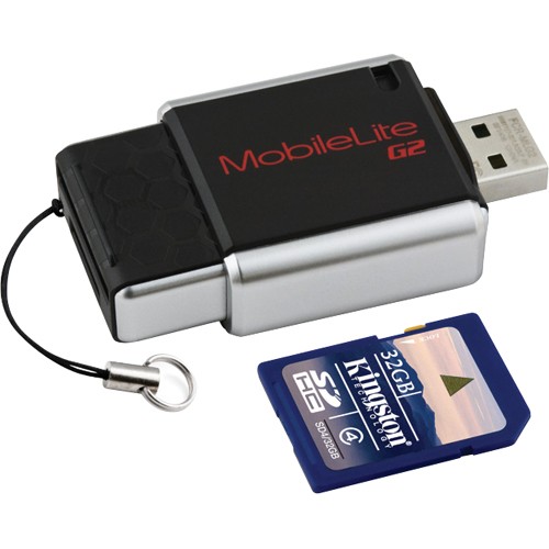 Kingston Flash Card Reader MobileLite G2 USB 2.0 Multi-Card Reader FCR-MLG2
