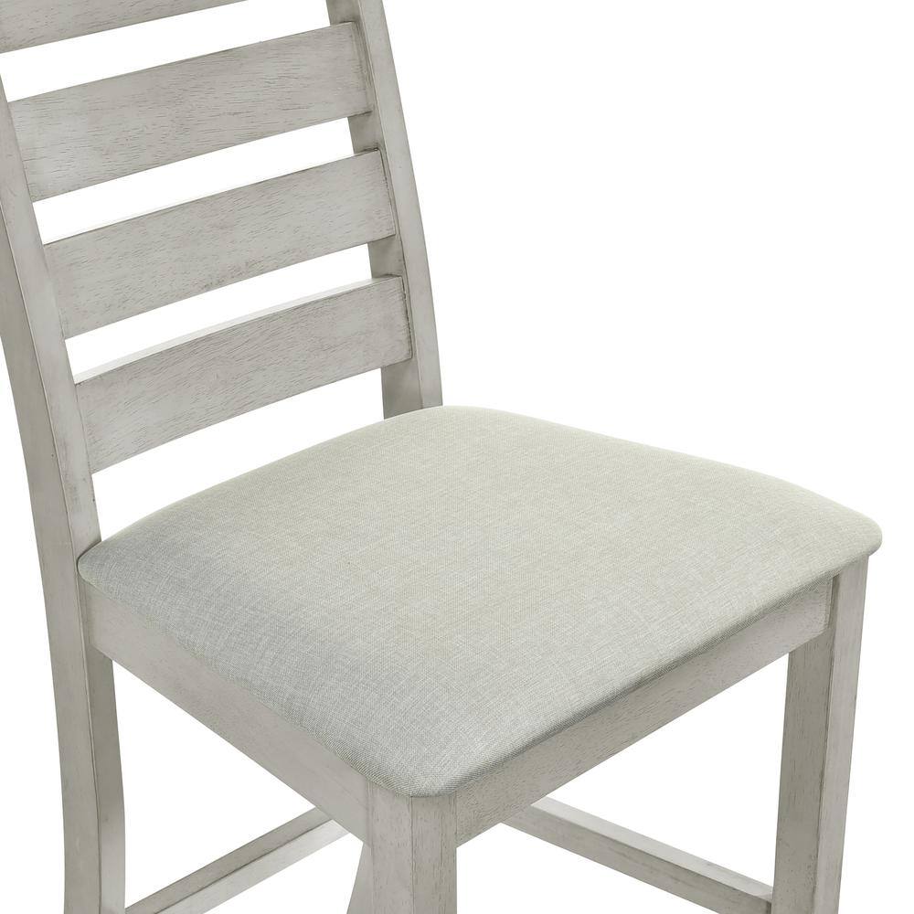Alt View 4. New Classic Furniture - Furniture Pascal Wood Counter Chair in Driftwood (Set of 2) - Driftwood.