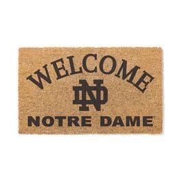 Jardine - Notre Dame Fighting Irish 18" x 34" Welcome Coir Doomat - Brown