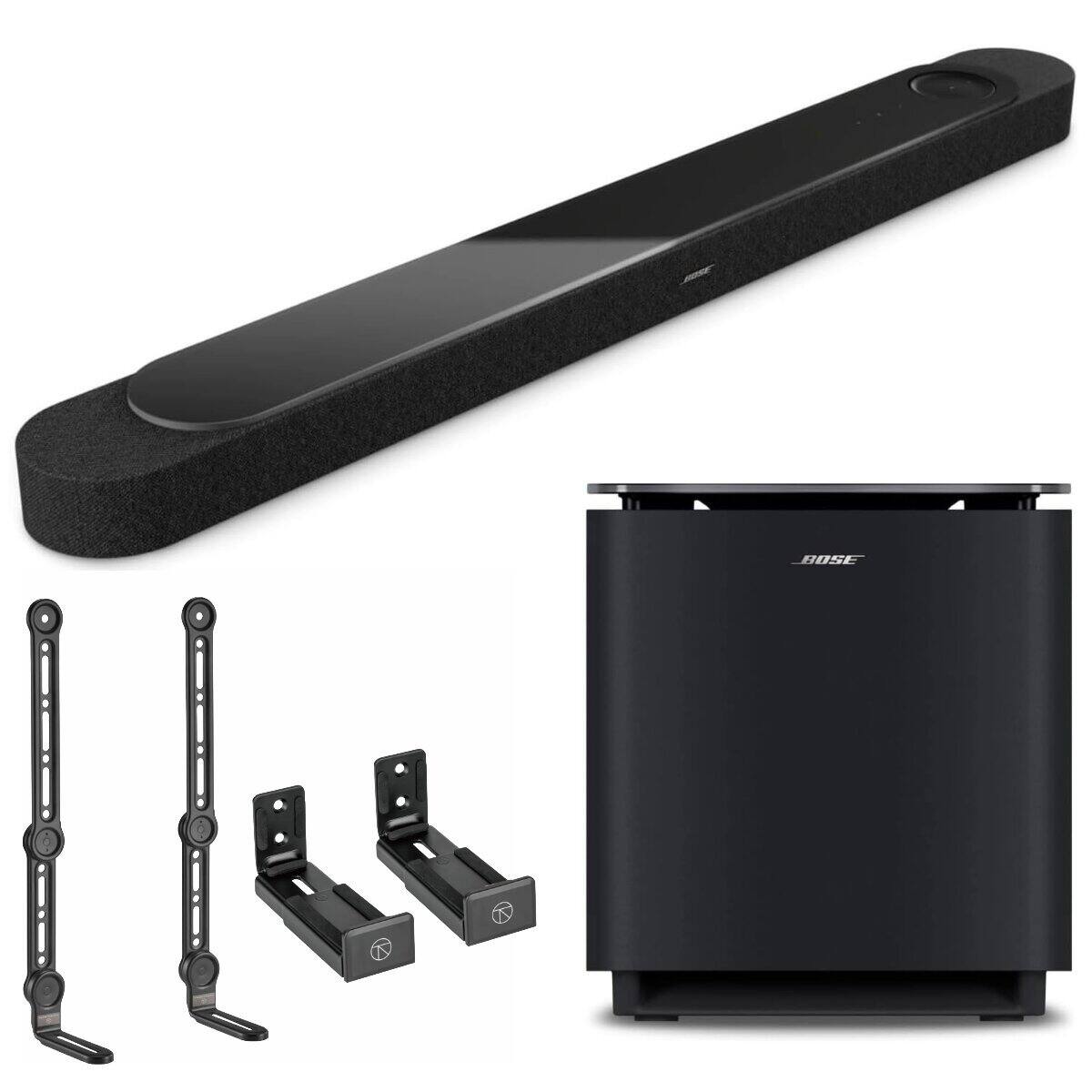 Front. Bose - Bose Lifestyle Ultra Soundbar, Black.