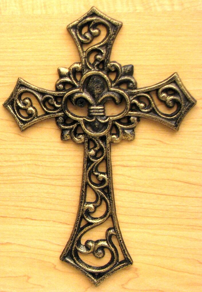 BreeBe Fleur De Lis Cast Iron Cross Set of 16 Gold 0184-01331-16 - Best Buy