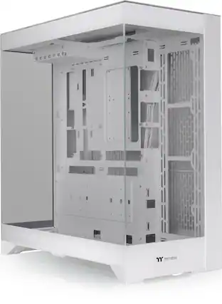 Front. Thermaltake - CTE E550 TG Mid Tower ATX PC Case - Snow.