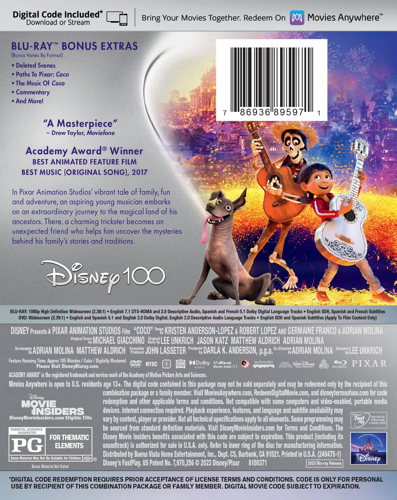 Alt View 1. Coco (2017) (Blu-ray).