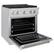 Alt View 1. ZLINE - 30 in. Wide 4 Burner Paramount Dual Fuel Satin Steel Range with Convection Oven (SDRS-BR-30) - Stainless Steel.