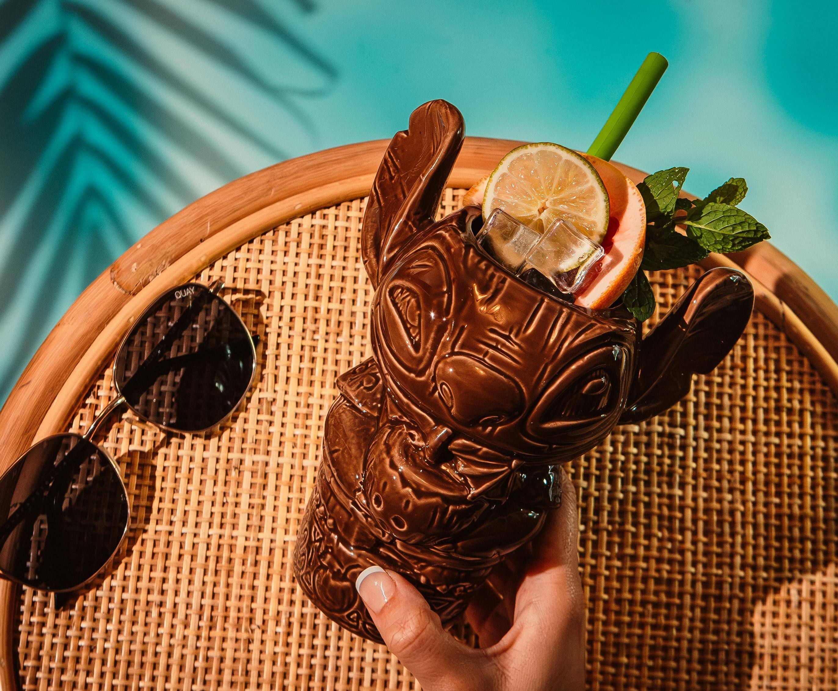 Alt View 3. Disney - Geeki Tikis Disney Lilo & Stitch Aloha Ceramic Mug | Holds 19 Ounces - Brown.