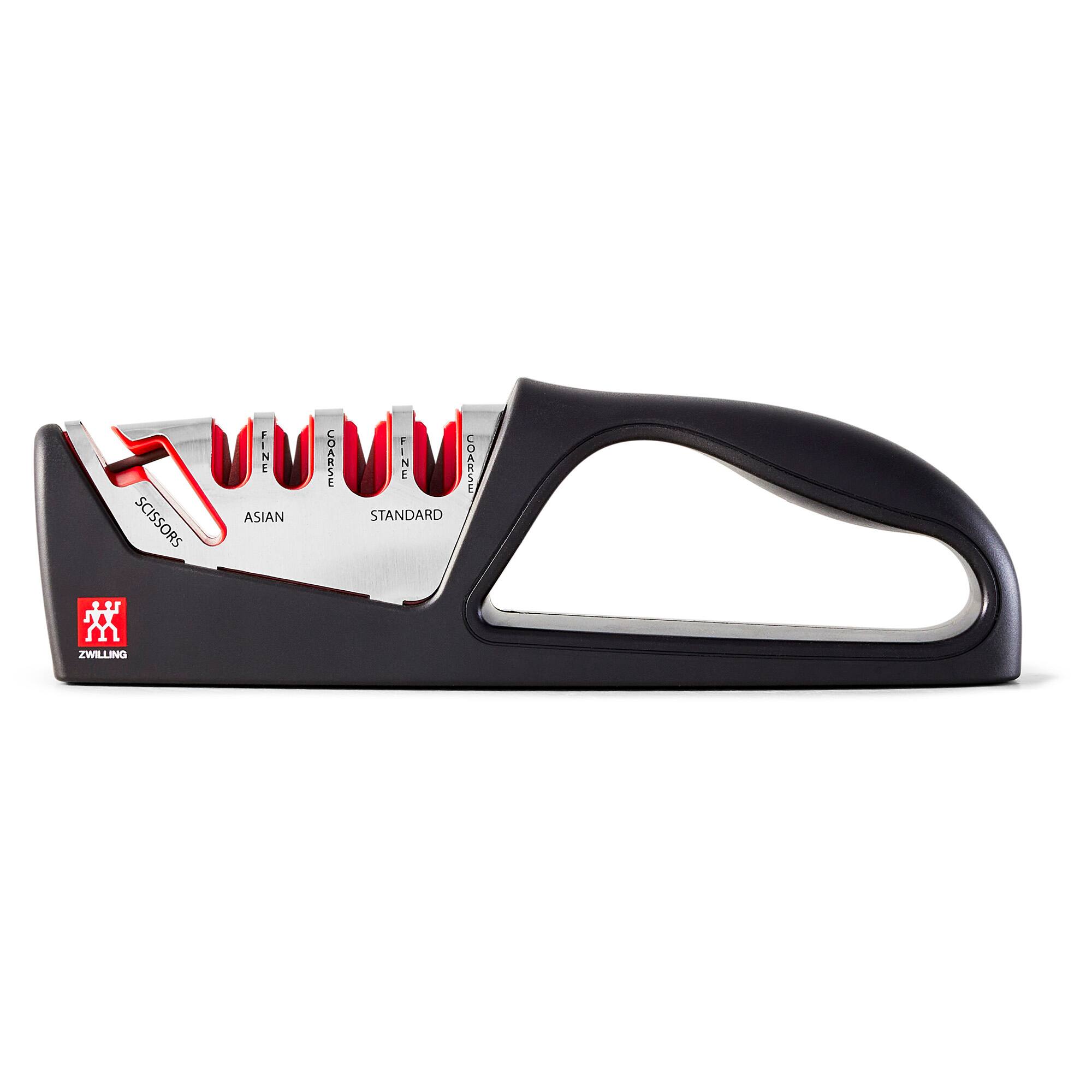ZWILLING - Razor-Sharp 4-Stage Pull Through Knife Sharpener with Shear Sharpener - Multi