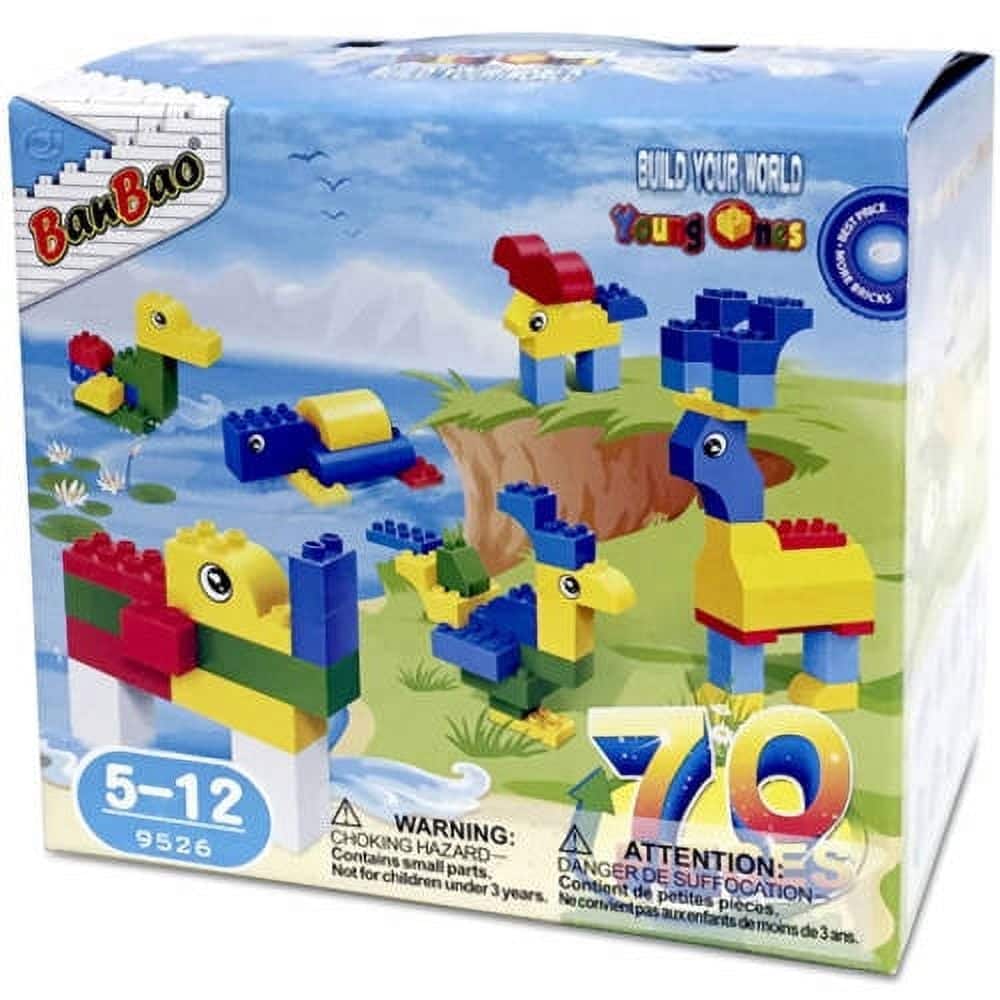 BanBao - Young Ones block assorted - 70 pcs Building Set for Kids