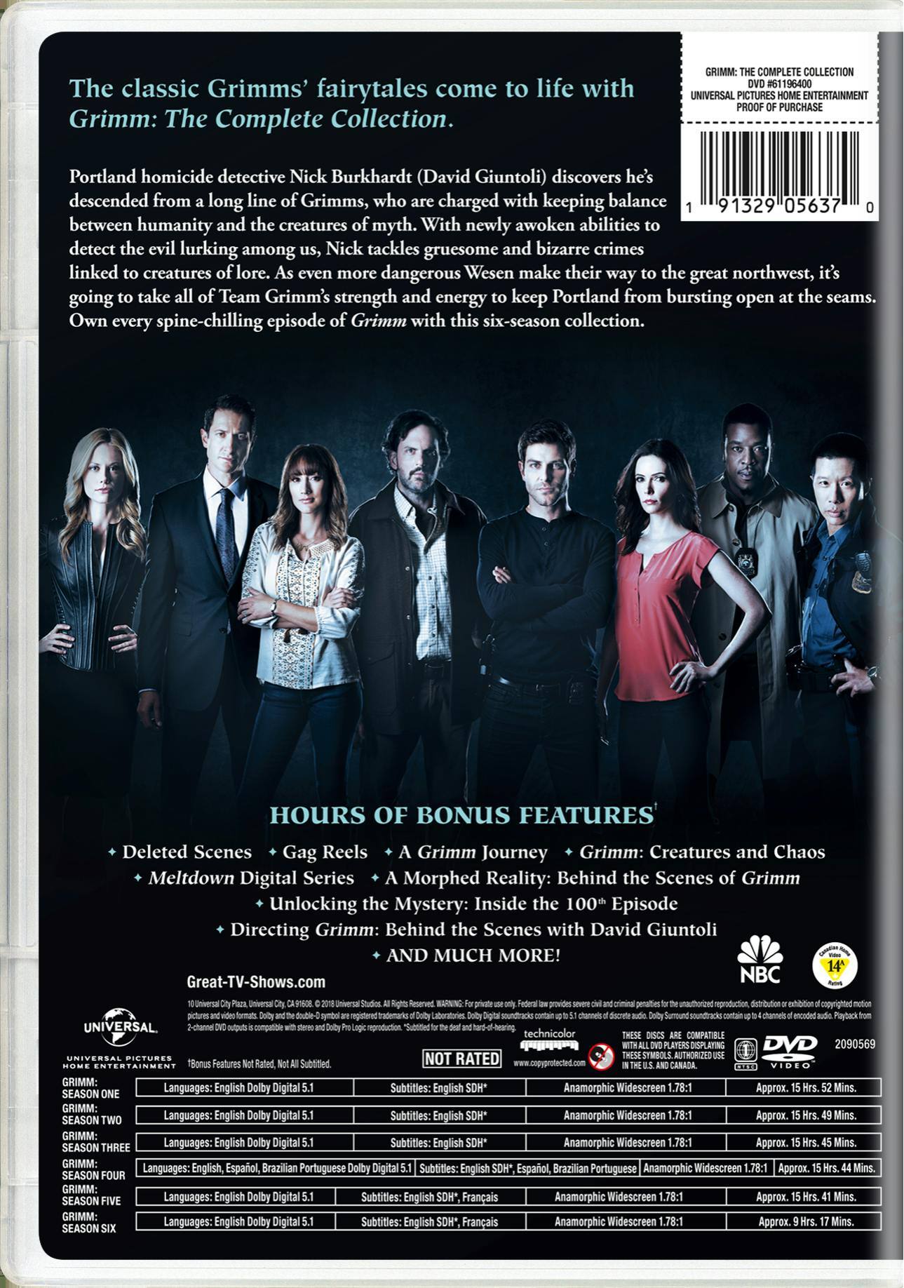 Angle. Grimm: The Complete Collection [DVD].