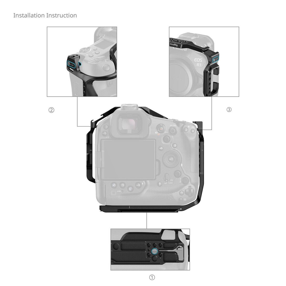 Smallrig Full Camera Cage for Canon EOS R1, Black - Best Buy