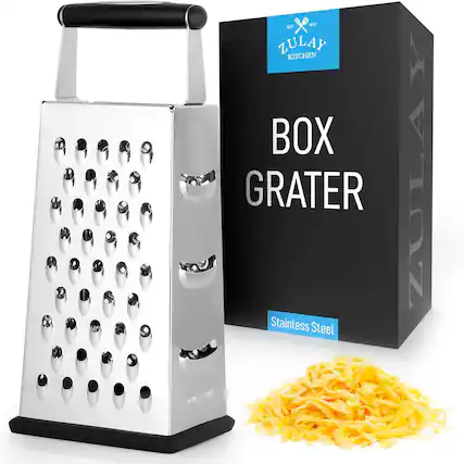 ZULAY KITCHEN
BOX GRATER
Stainless Steel