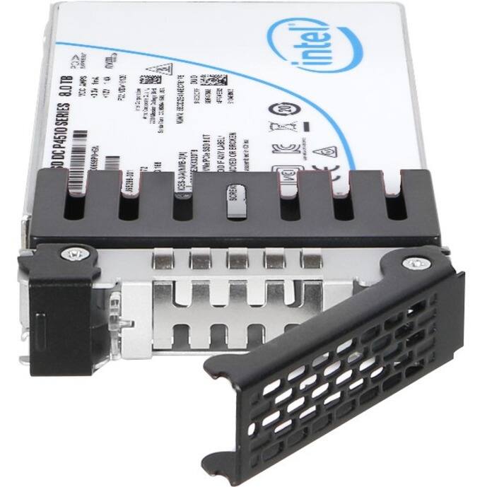 Sure, here is the corrected and grouped text from the image:

---

**Intel**

**DC P4510 SERIES 8.0TB**

**SERIES 0DCP4510**

**CESE-G J55298-001**

**N W**

**Uerie**

**12 B on**

**25414CR**

**KWl POSSO1 SSD**

**Meanview**

**LIDNE**

**VePCle**

**BC 136Y**

**BRCKEN A CH DOF CVED**

**JAm intel**

**20**

---

**Specifications:**

- **Capacity:** 8.0TB
- **Interface:** PCIe NVMe
- **Form Factor:** 2.5" U.2
- **Dimensions:** 100.16 x 69.85 x 7.5mm
- **Weight:** 0.25kg
- **Operating Temperature:** 0°C to 70°C
- **Storage Temperature:** -40°C to 85°C
- **Humidity:** 5% to 95% non-condensing
- **Shock:** 15