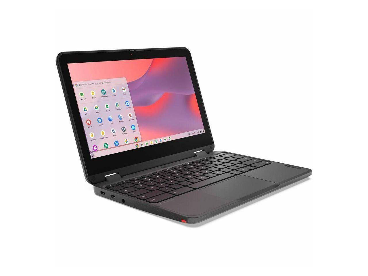 Alt View 3. Lenovo - Lenovo 500e Chromebook Gen 4s 11.6" Touch Intel N100 4GB 64GB Chrome OS - Gray.