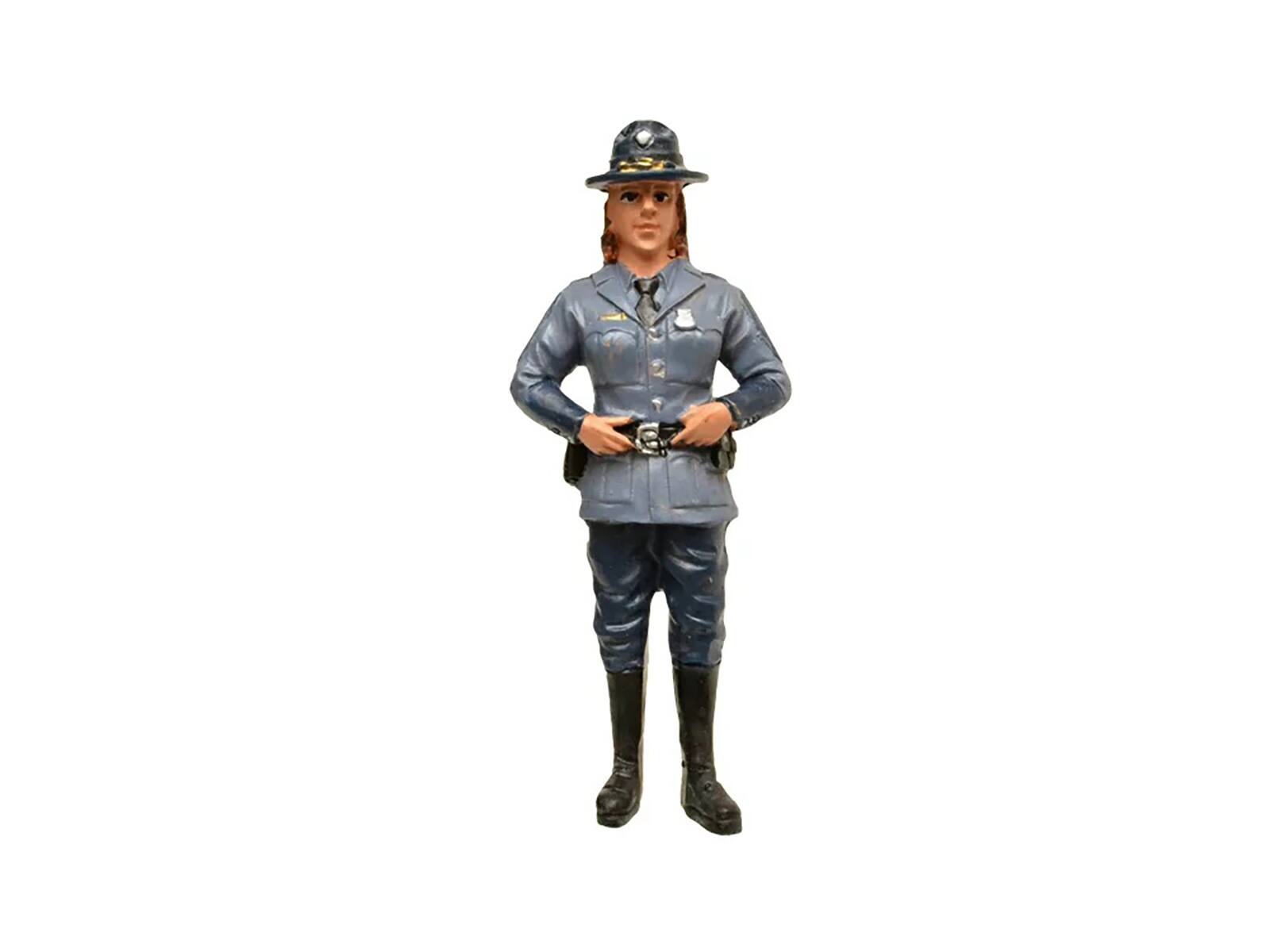 Alt View 1. American Diorama - State Trooper Sharon Figure For 1:24 Diecast Model Cars by American Diorama.