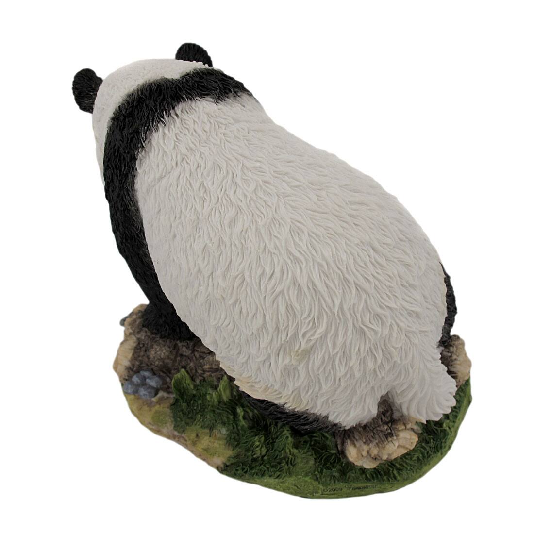 Alt View 2. Veronese Design - Mother And Child Panda Bear Statue Baby Animal - White.