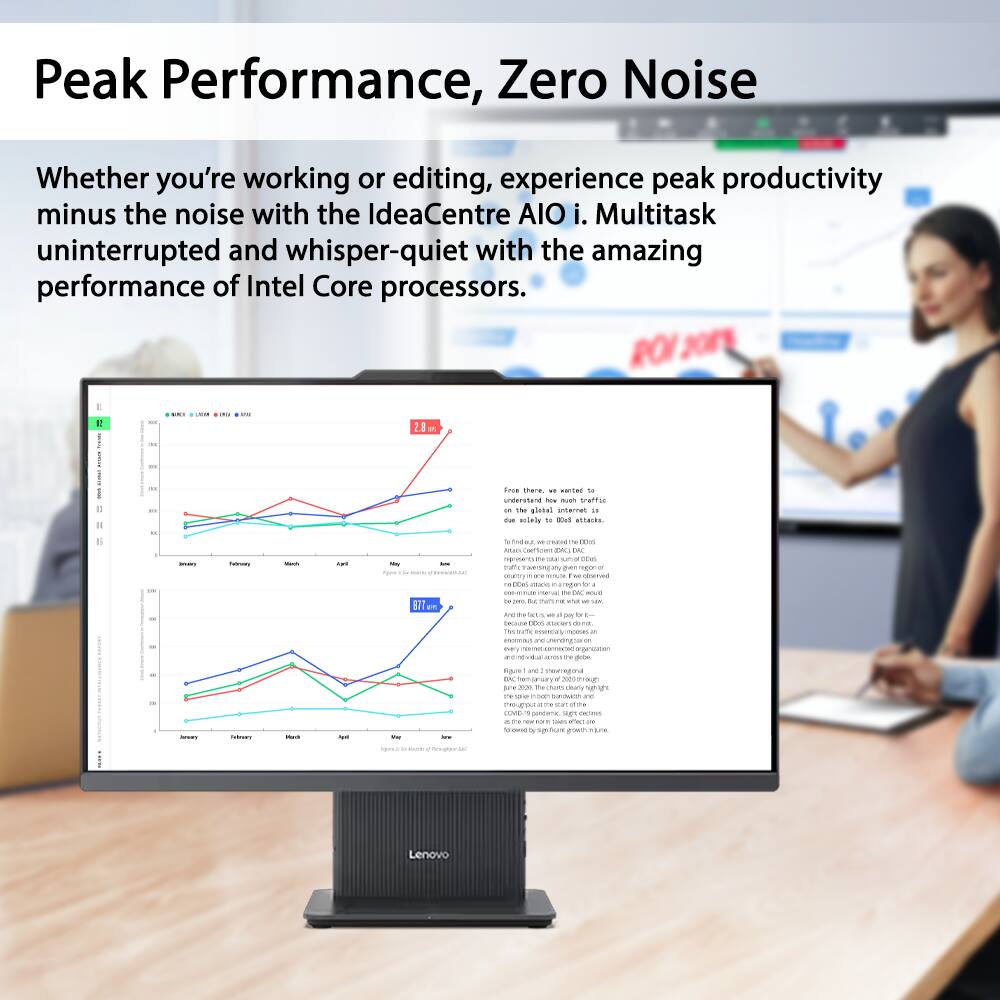 Peak Performance, Zero Noise

Whether you're working or editing, experience peak productivity minus the noise with the IdeaCentre AIO i. Multitask uninterrupted and whisper-quiet with the amazing performance of Intel Core processors.