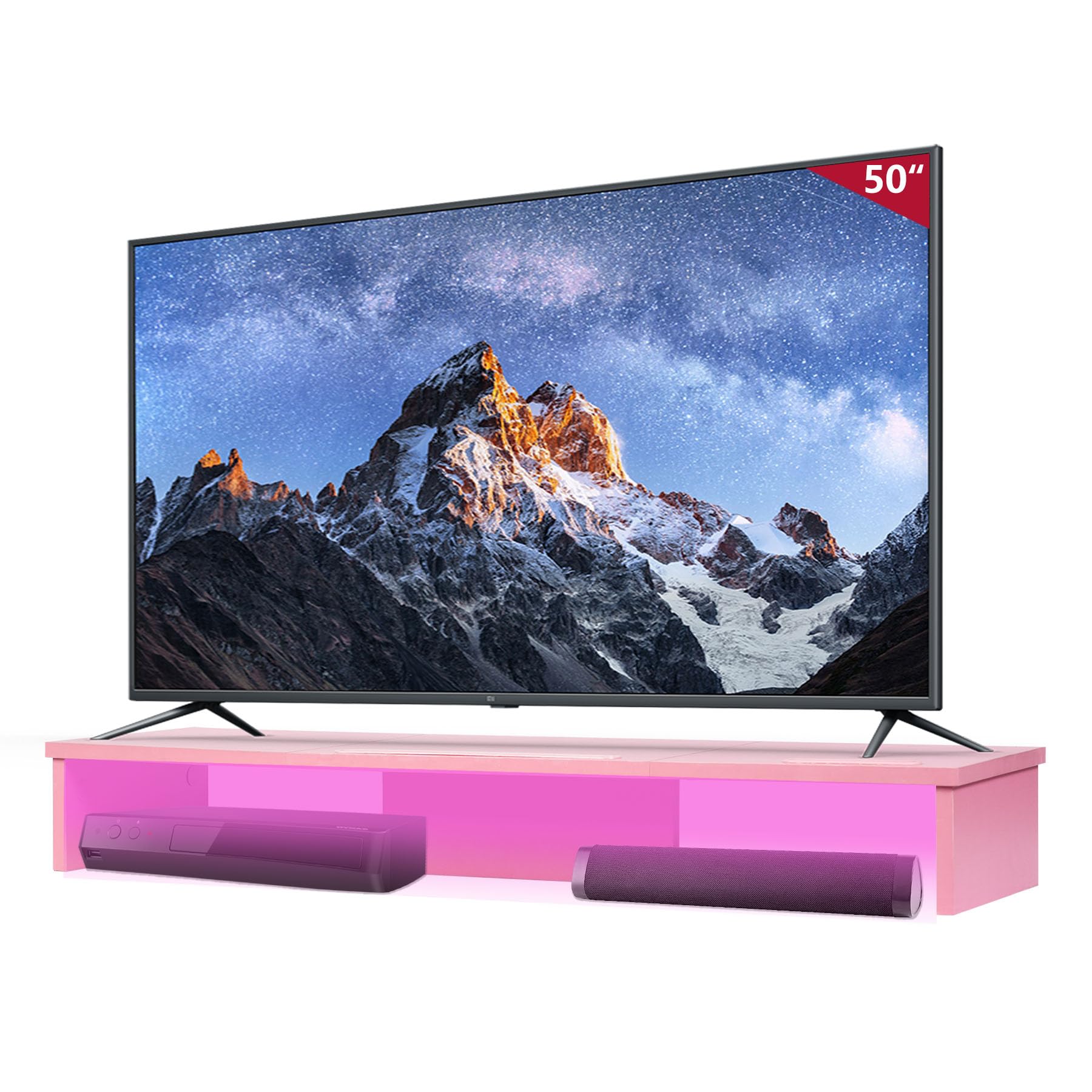 42.4" Pink with Lights