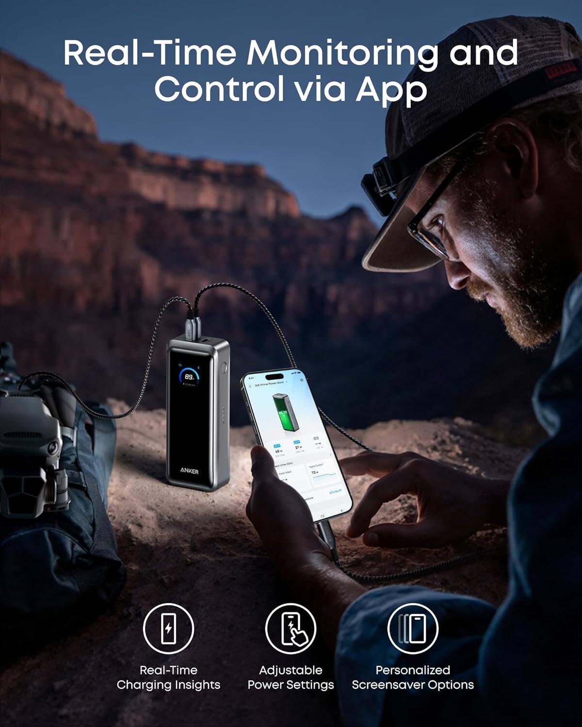 Real-Time Monitoring and Control via App

- Real-Time Charging Insights
- Adjustable Personalized Power Settings
- Personalized Screensaver Options