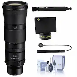 Bundle - Nikon - NIKKOR Z 180-600mm f/5.6-6.3 VR Lens, with Flex Lens Shade, Lens Cleaner, Cleaning Kit and Lens Cap Tether