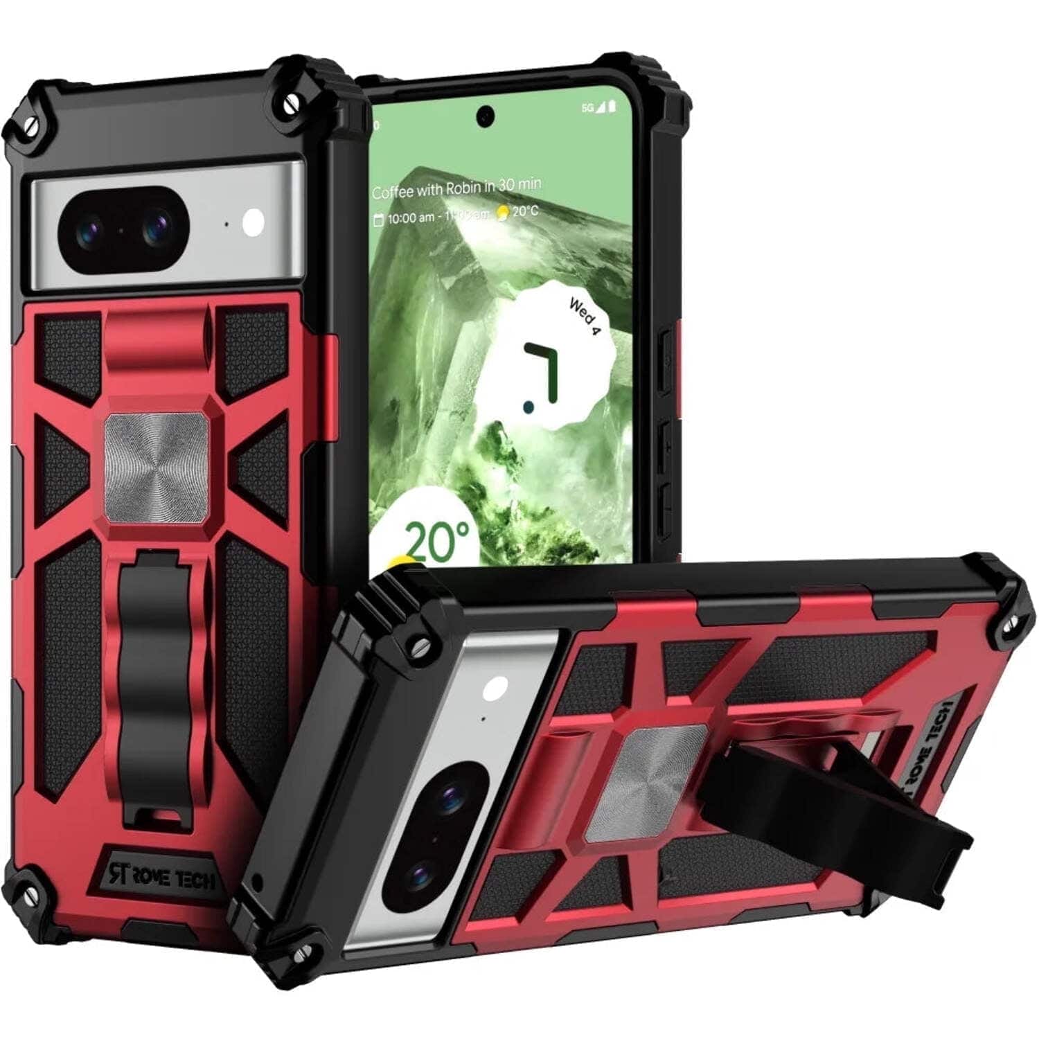 RomeTech - Rome Tech Armor Case for Google Pixel 8 - Red