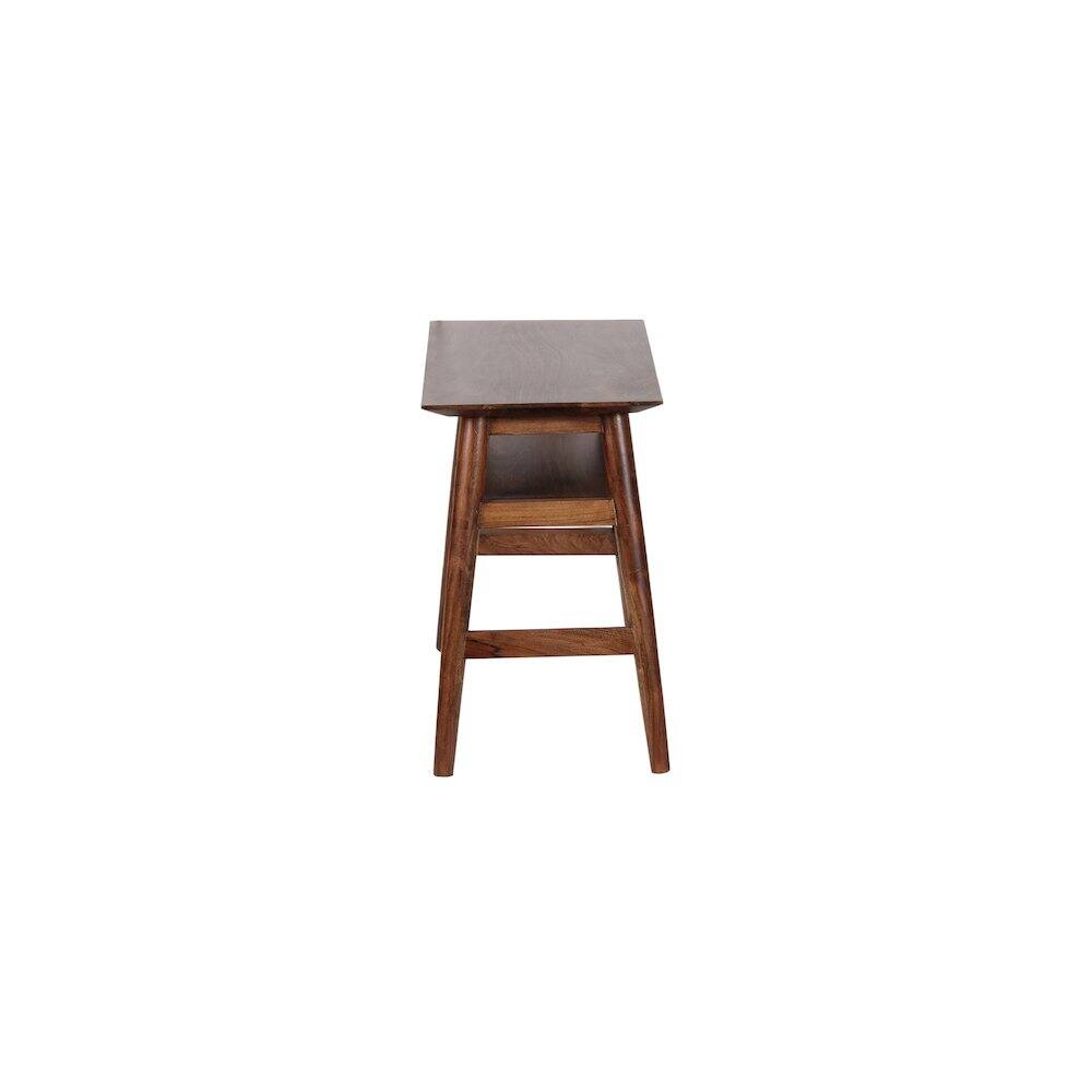 Alt View 2. Porter Designs - Portola Solid Acacia Wood End Table - Brown.