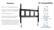 Features:
- TV Compatibility: Fits 65" to 115" extra-large and heavy TVs.
- Holds up to 225 lbs on three stud & concrete installations, 110 lbs on 2 stud installations.
- TV Size: 65" to 115"
- Ultra-low profile of just 1.2".
- Intuitive three-step process, allowing you to set up your TV quickly and efficiently.
- Magnetically adjustable pull tabs ensure your TV is securely attached and can be discreetly concealed behind the screen, maintaining a clean and tidy look regardless of the TV's size.
- Load Capacity: 225 lbs (on 3 studs & concrete walls) 110 lbs (on 2 studs)
- VESA Range: 100x100-800x600mm
