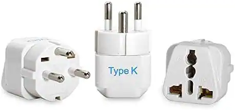 Ceptics Denmark Travel Plug Adapter – Type K, 3 Pack, Grounded ...