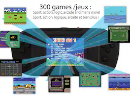Lexibook - Compact Cyber Arcade Portable Console with 300 Games