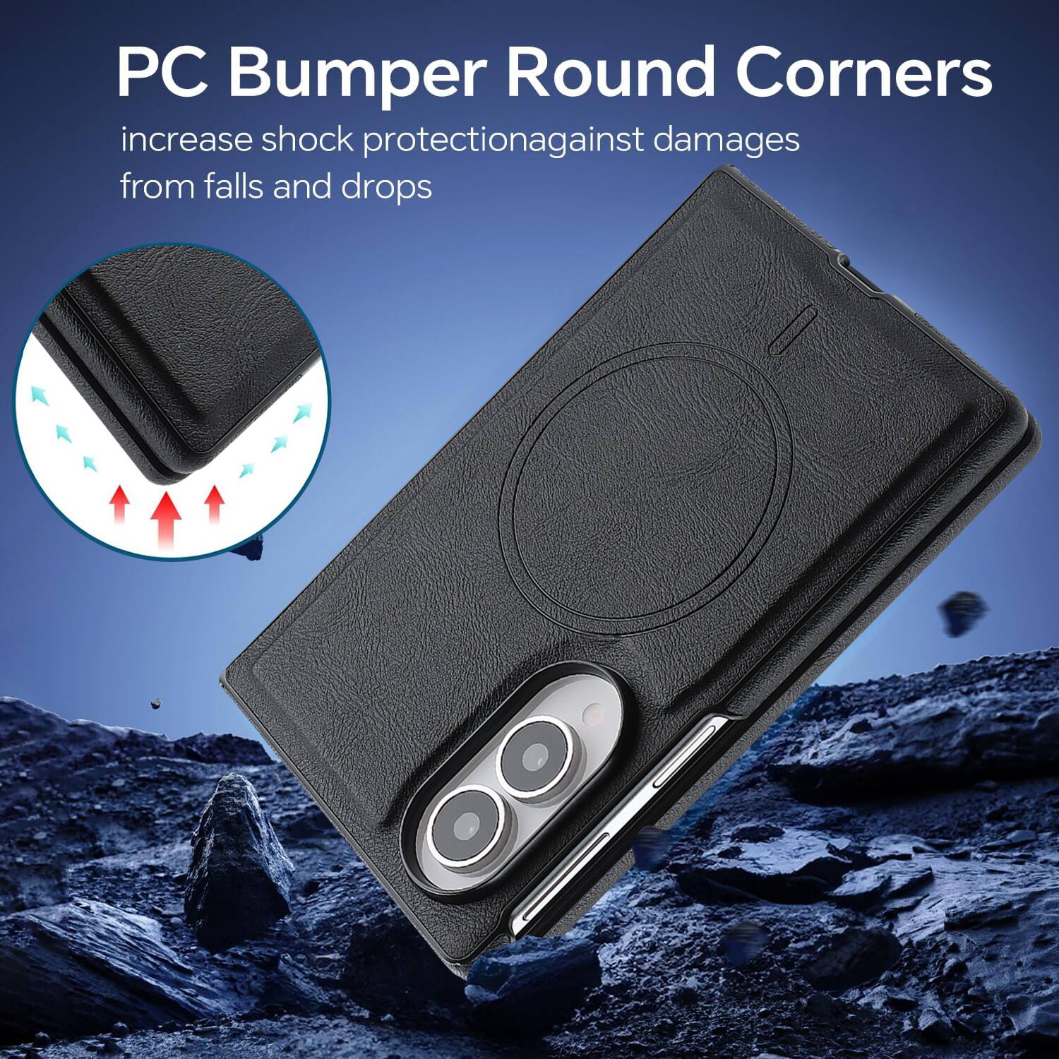 PC Bumper Round Corners increase shock protection against damages from falls and drops