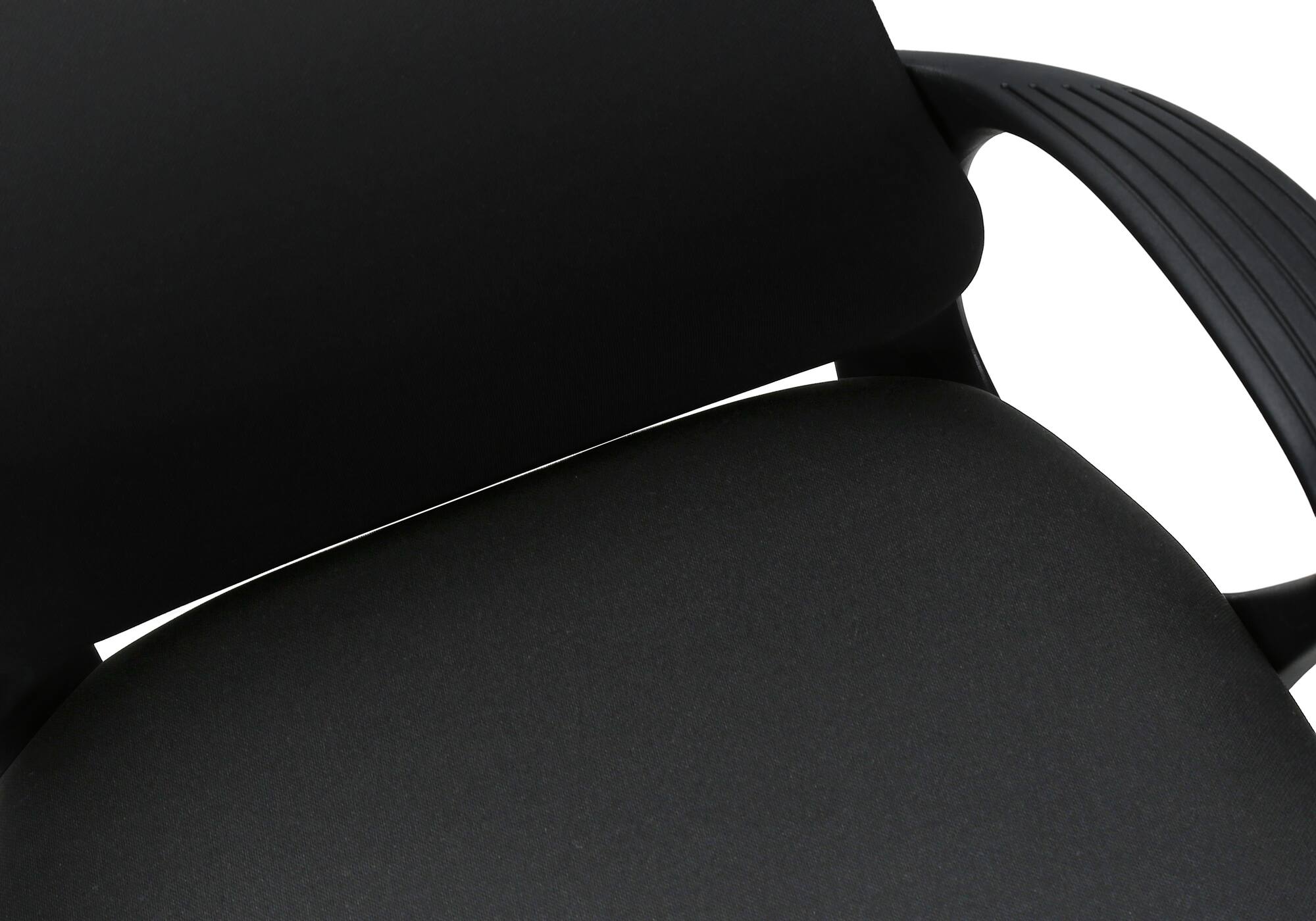 Alt View 2. Forest'nSky - Ergonomic Office Chair with Adjustable Height, Armrests & 360° Swivel - Modern Black Fabric Chair for Work - Black.