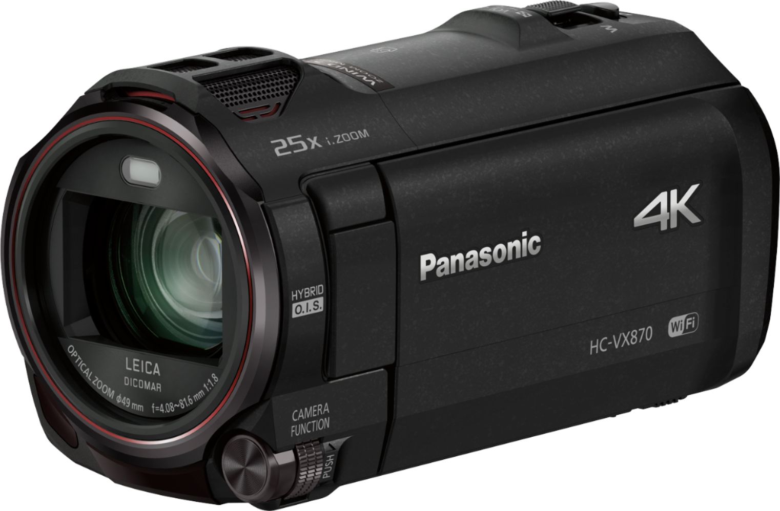 Panasonic HC-VX870K 4K Ultra HD Flash Memory Camcorder Black HC
