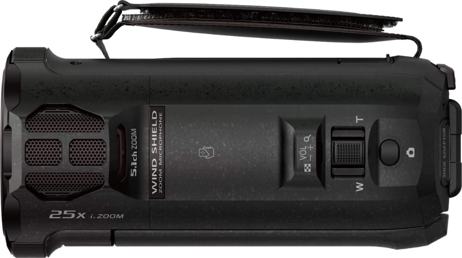 Alt View 13. Panasonic - HC-VX870K 4K Ultra HD Flash Memory Camcorder - Black.