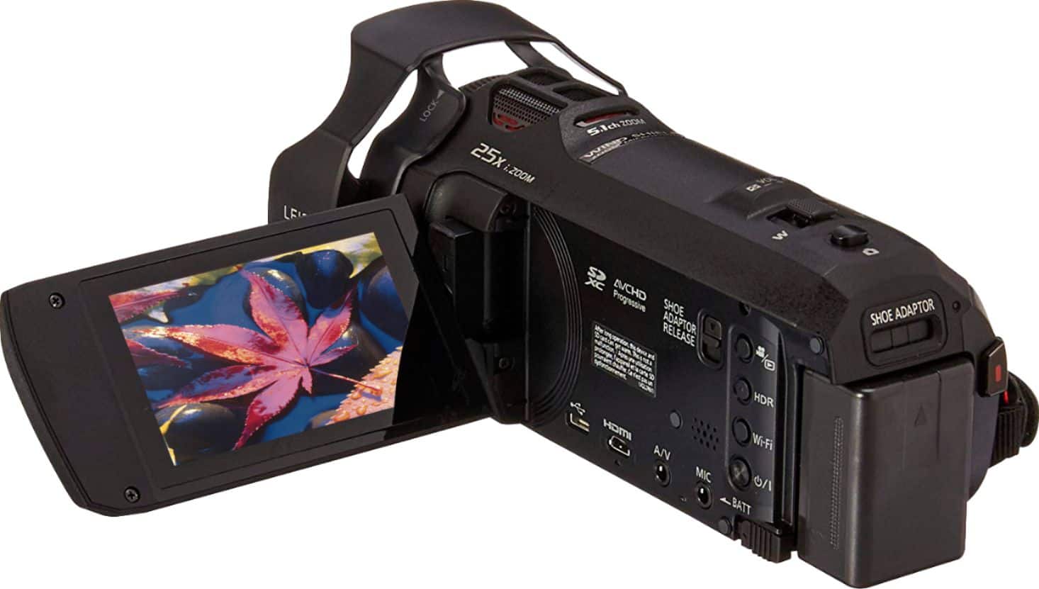 Alt View 14. Panasonic - HC-VX870K 4K Ultra HD Flash Memory Camcorder - Black.