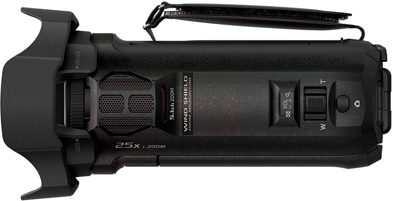Alt View 1. Panasonic - HC-VX870K 4K Ultra HD Flash Memory Camcorder - Black.