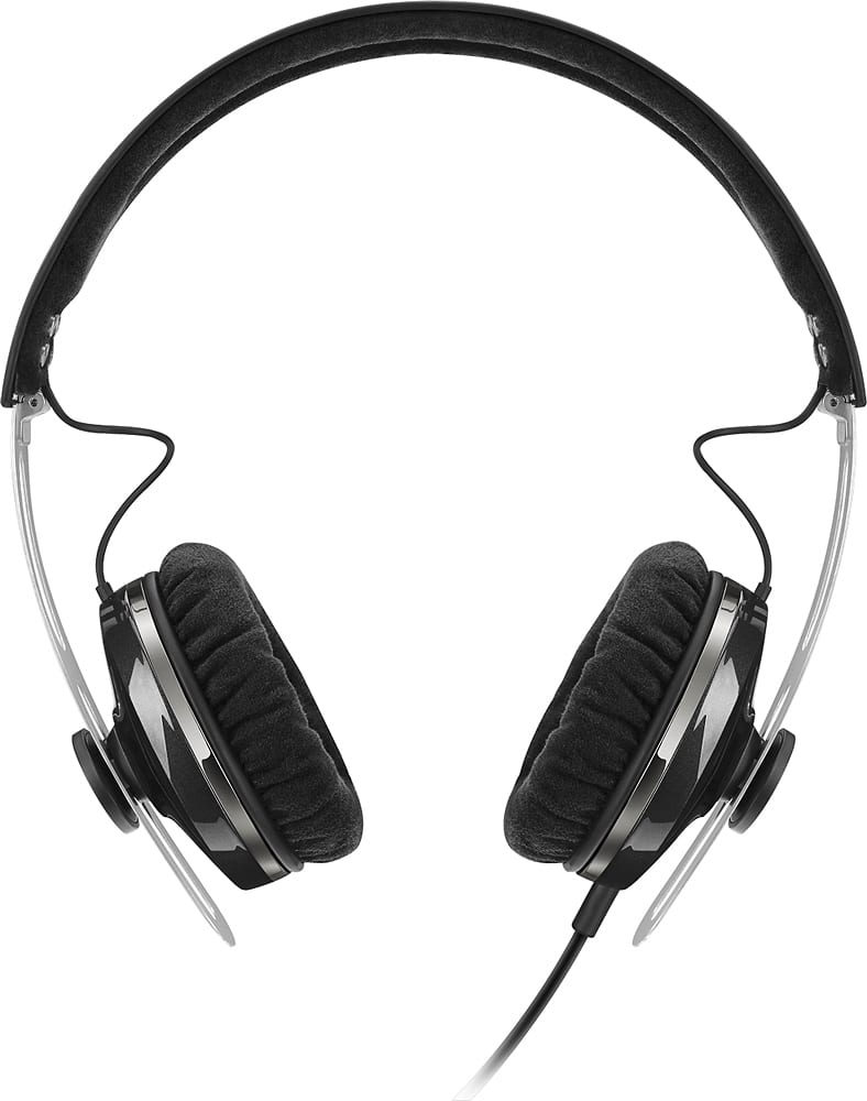 Front. Sennheiser - Momentum (M2) On-Ear Headphones - Black.