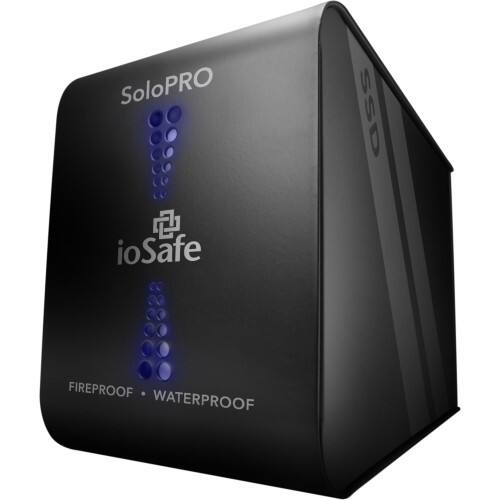 Front Standard. ioSafe - SoloPRO 3 TB 3.5" External Hard Drive - Black.